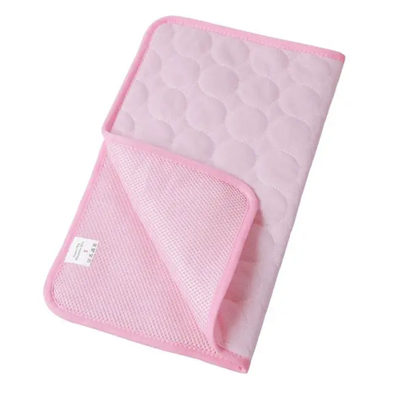 Pet Cooling Mat Dog Cat Sleeping Pad Cool Ice Silk Moisture-Proof Mattress Cushion Summer Small Animal Cold Bed 5 Sizes