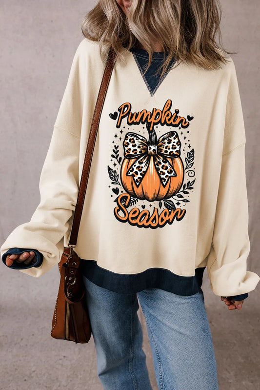 Leopard Pumpkin Pullover