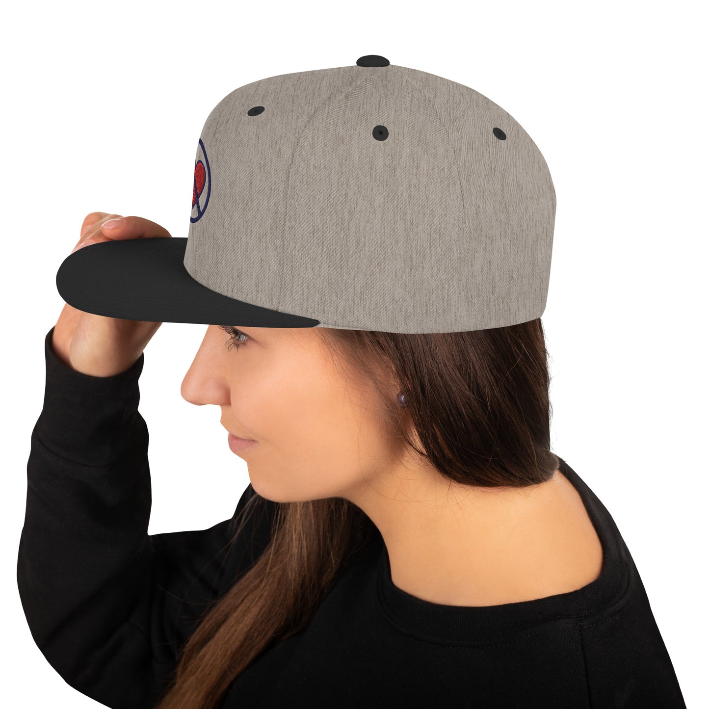 Heart Snapback Hat