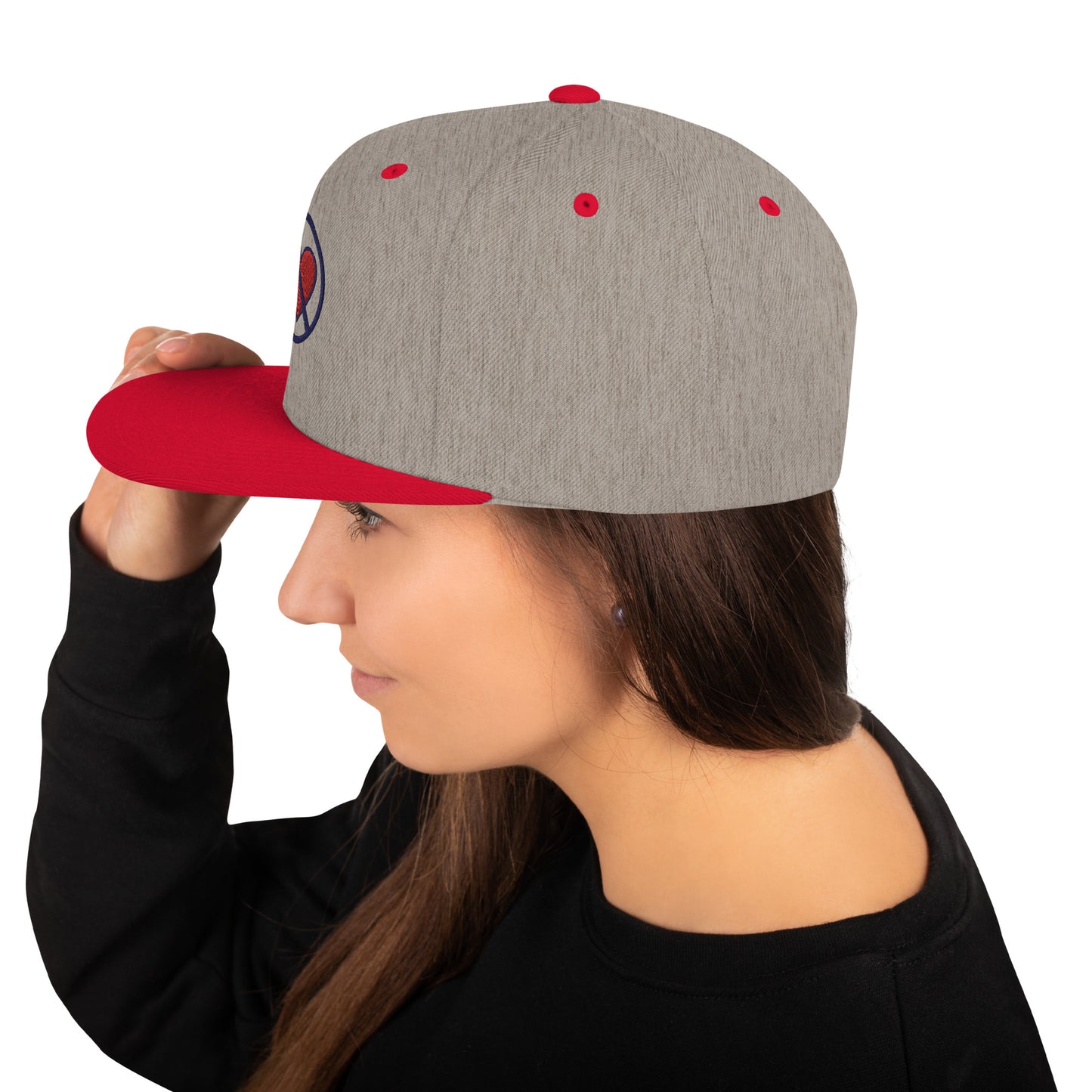 Heart Snapback Hat